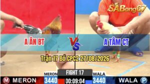 Trận 17 CPC2 27/08/2026 – Anh Ân Bến Tre Và Anh Tâm Cần Thơ