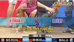 Trận 15 CPC2 21/09/2026 – Anh Thuần Bến Tre Và Anh Lé Bến Tre